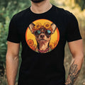 Mens Chihuahua Dog Hippie Motif Cotton T-Shirt Size XS to 5XL Unisex T-shirt, Sweatshirt, Hoodie, Long Sleeve Tee - T-Shirt, Sweatshirt, Hoodie