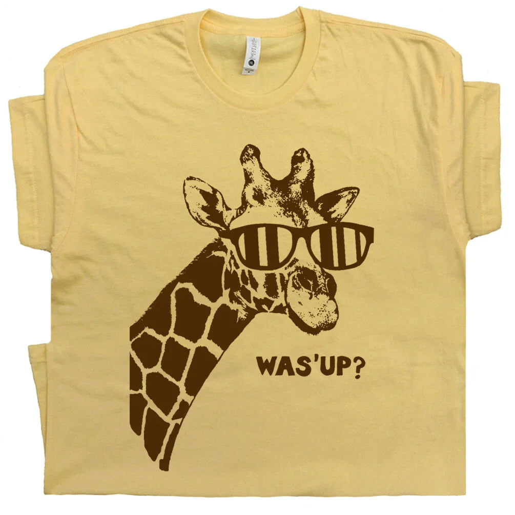 Giraffe T Shirt Funny Cute Animal Wearing Sunglasses Cool Retro Men Women Tee Unisex T-shirt, Sweatshirt, Hoodie, Long Sleeve Tee - T-Shirt, Sweatshirt, Hoodie