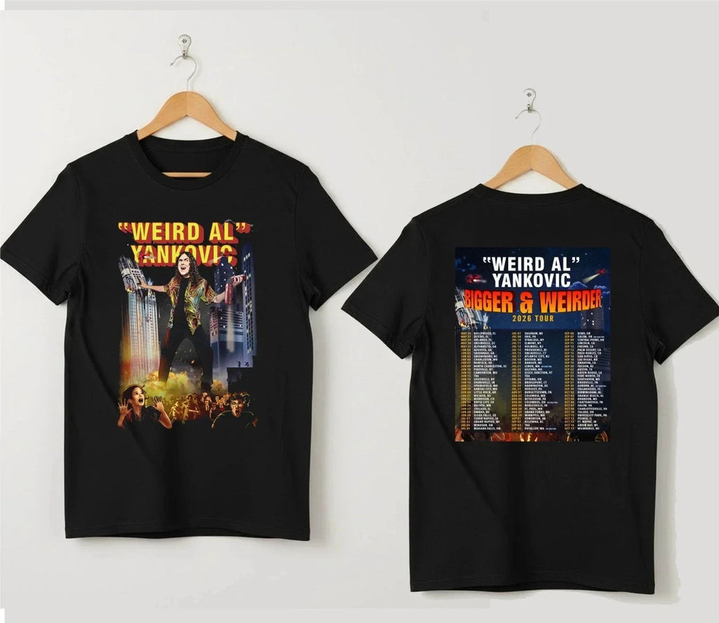 Weird Al Yankovic Bigger And Weirder 2026 Tour T-Shirt Unisex T-shirt, Sweatshirt, Hoodie, Long Sleeve Tee - T-Shirt, Sweatshirt, Hoodie