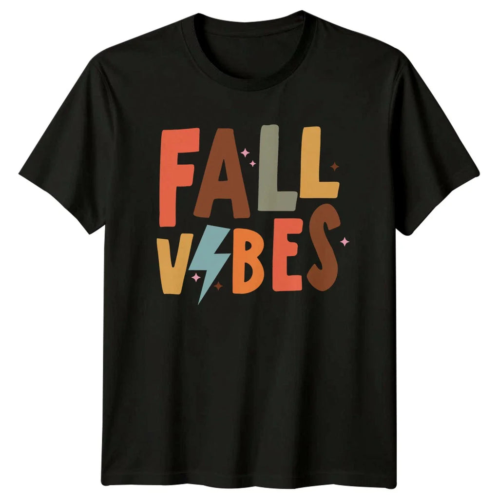 Fall Vibes T-Shirt Retro 70s Aesthetic Autumn Seasonal Gift For Him And Her Unisex T-shirt, Sweatshirt, Hoodie, Long Sleeve Tee - T-Shirt, Sweatshirt, Hoodie