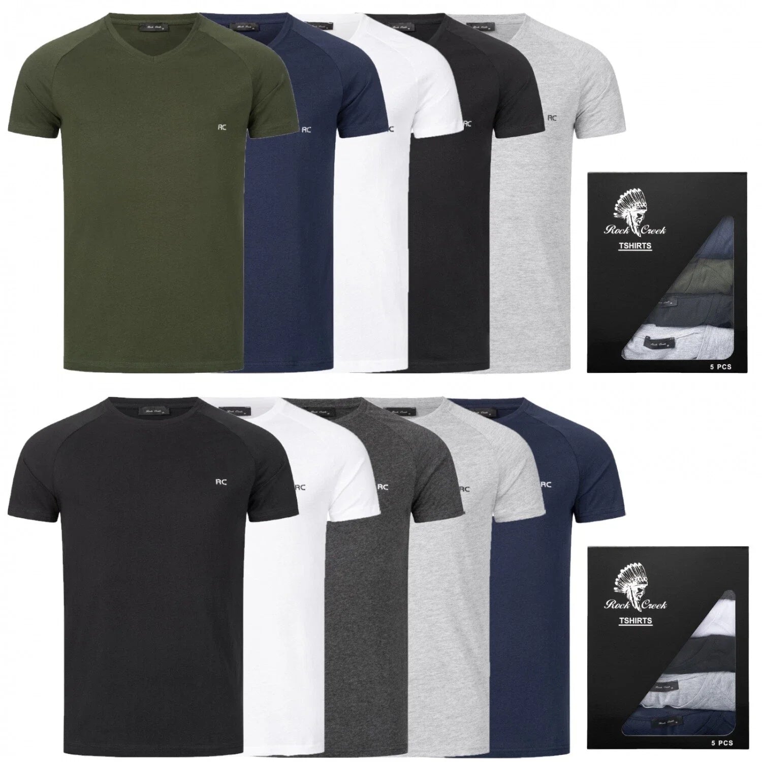 Mens T-Shirt Lot of 5 Basic Tee Short Sleeve V Neck Crew Neck M69 Unisex T-shirt, Sweatshirt, Hoodie, Long Sleeve Tee - T-Shirt, Sweatshirt, Hoodie