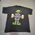 Beer Lovin Elf Shirt Mens XL Black Short Sleeve Funny Graphic Unisex T-shirt, Sweatshirt, Hoodie, Long Sleeve Tee - T-Shirt, Sweatshirt, Hoodie