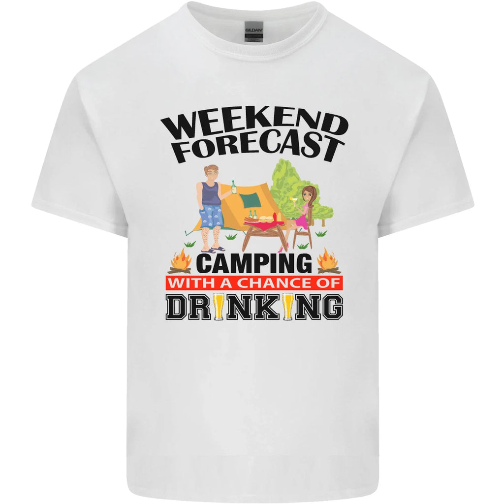 Camping Weekend Forecast Funny Alcohol Beer Mens Light Cotton T-Shirt Unisex T-shirt, Sweatshirt, Hoodie, Long Sleeve Tee - T-Shirt, Sweatshirt, Hoodie