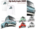 Ford Econoline E Series 1960s Van Pickup Truck DigiRods Cartoon Car T Shirt Unisex T-shirt, Sweatshirt, Hoodie, Long Sleeve Tee - T-Shirt, Sweatshirt, Hoodie