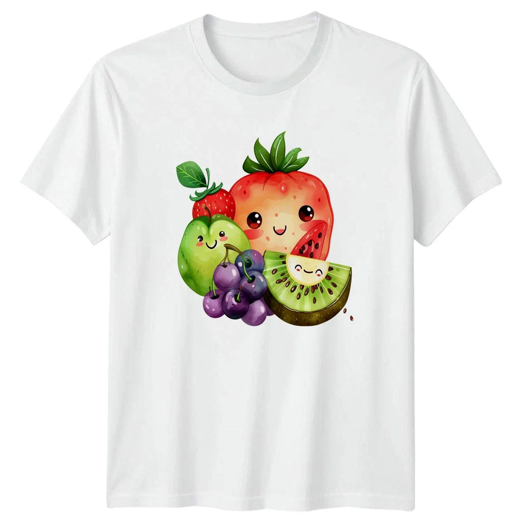 Cute Kawaii Fruit T-Shirt Summer Food Apparel Gift For Him And Her Unisex T-shirt, Sweatshirt, Hoodie, Long Sleeve Tee - T-Shirt, Sweatshirt, Hoodie