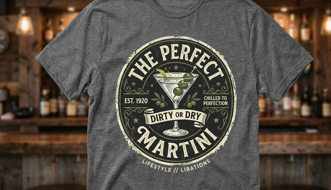 The Perfect Martini T-Shirt | Dirty or Dry Cocktail Tee Unisex T-shirt, Sweatshirt, Hoodie, Long Sleeve Tee - T-Shirt, Sweatshirt, Hoodie