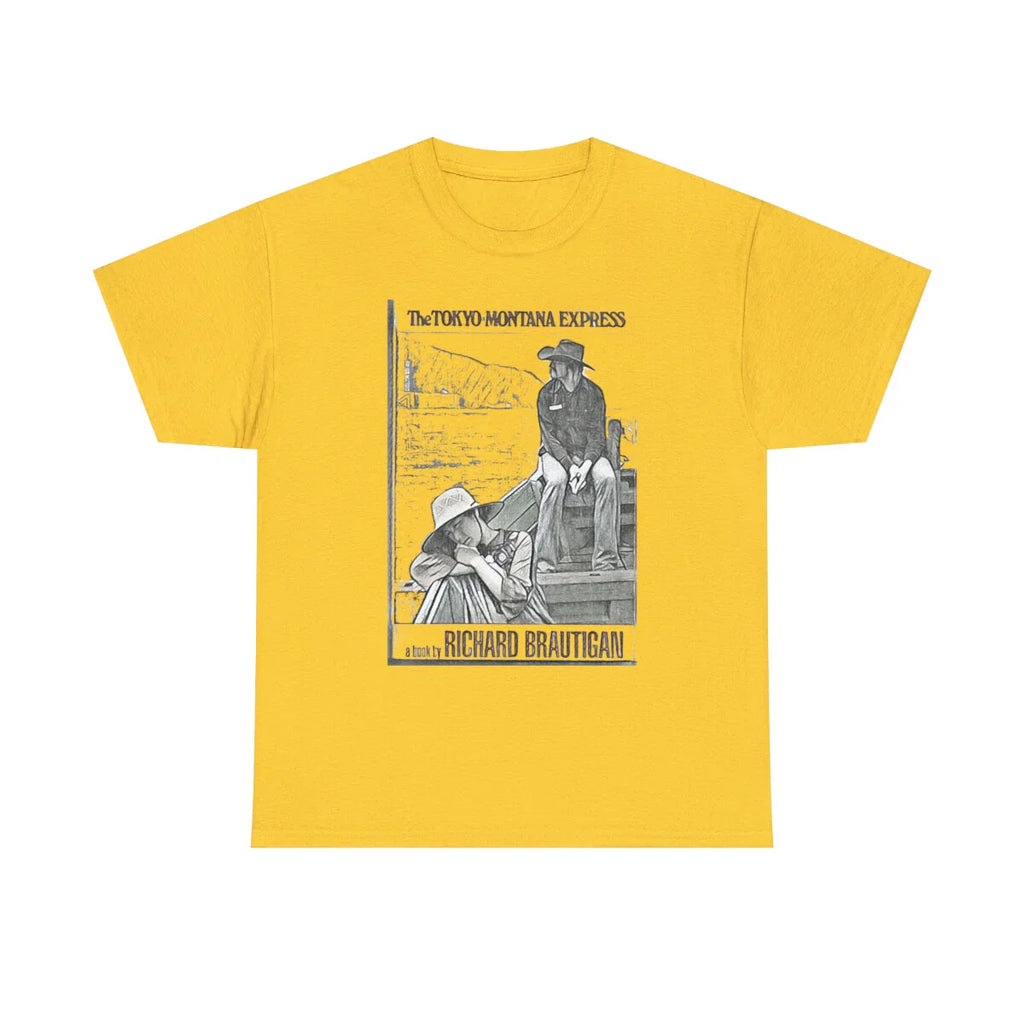 Richard Brautigan Tokyo Montana Express Graphic Art Unisex Heavy Cotton T-Shirt Unisex T-shirt, Sweatshirt, Hoodie, Long Sleeve Tee - T-Shirt, Sweatshirt, Hoodie