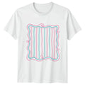 Summer Preppy Striped Frame Womens T-Shirt Aesthetic Birthday Gift For Her Unisex T-shirt, Sweatshirt, Hoodie, Long Sleeve Tee - T-Shirt, Sweatshirt, Hoodie