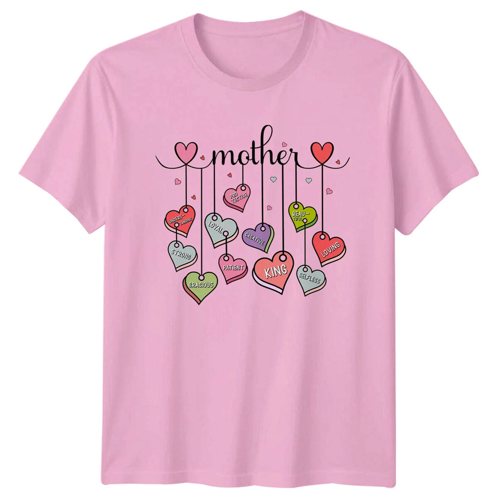 Mother Heart Charm T-Shirt Understanding Loyal Protective Creative Unisex T-shirt, Sweatshirt, Hoodie, Long Sleeve Tee - T-Shirt, Sweatshirt, Hoodie