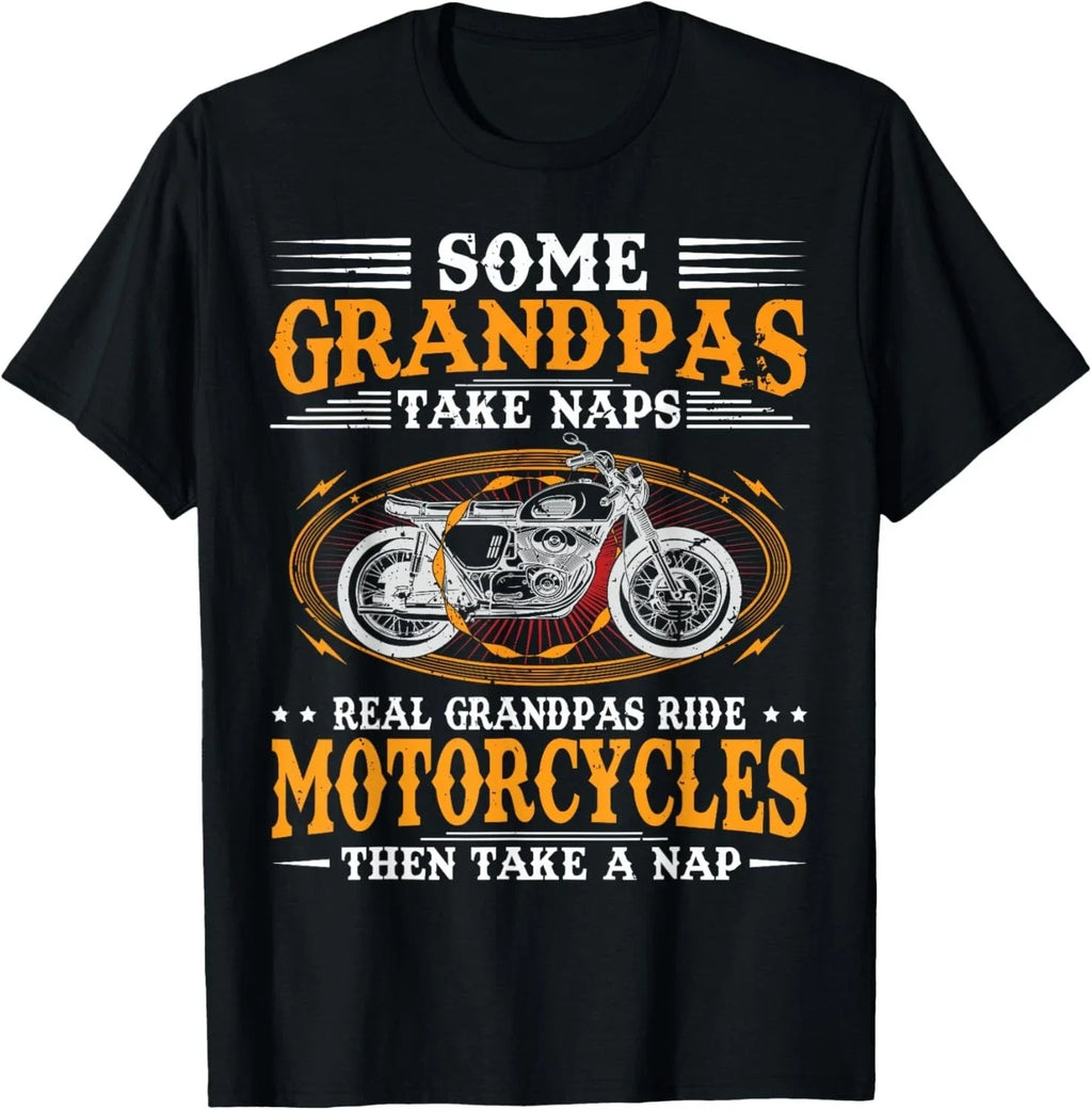 Some Grandpas Take Naps Real Grandpas Ride Motorcycles Gift Unisex T-Shirt Unisex T-shirt, Sweatshirt, Hoodie, Long Sleeve Tee - T-Shirt, Sweatshirt, Hoodie
