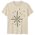 Simple Hand Drawn Christmas Star T-Shirt Starburst Celestial Christmas Unisex T-shirt, Sweatshirt, Hoodie, Long Sleeve Tee - T-Shirt, Sweatshirt, Hoodie