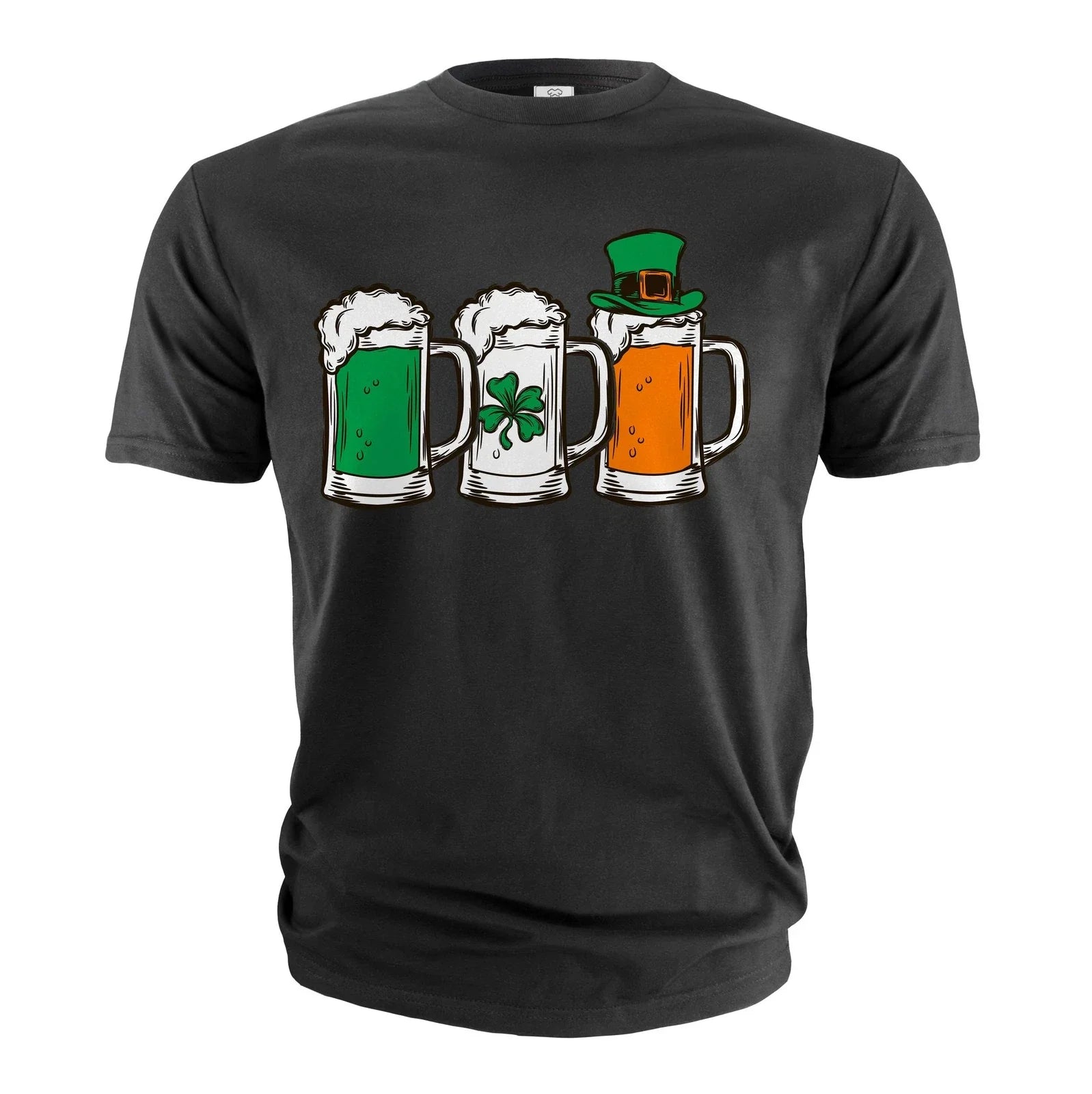 Men's Funny St Patrick's Day T-shirt beer Irish flag clover creative flag tee Unisex T-shirt, Sweatshirt, Hoodie, Long Sleeve Tee - T-Shirt, Sweatshirt, Hoodie