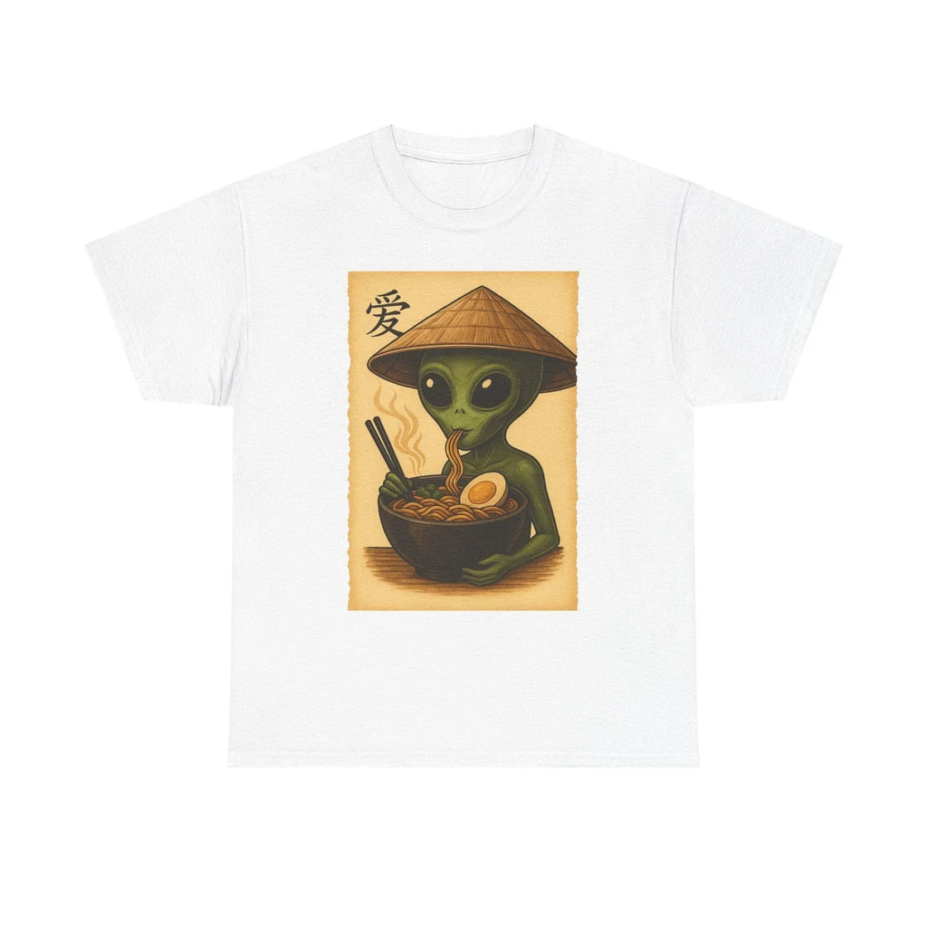 Ramen-Loving Alien Tee | Alien with Bowl of Ramen T-Shirt Unisex T-shirt, Sweatshirt, Hoodie, Long Sleeve Tee - T-Shirt, Sweatshirt, Hoodie