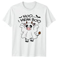 Moo I Mean Boo T-Shirt Cute Cow Ghost Halloween Halloween Gift For Him And Her Unisex T-shirt, Sweatshirt, Hoodie, Long Sleeve Tee - T-Shirt, Sweatshirt, Hoodie