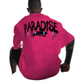 Mens Rose Colored Printed Tshirt Street Fashion Casual for Autumn Winter Unisex T-shirt, Sweatshirt, Hoodie, Long Sleeve Tee - T-Shirt, Sweatshirt, Hoodie