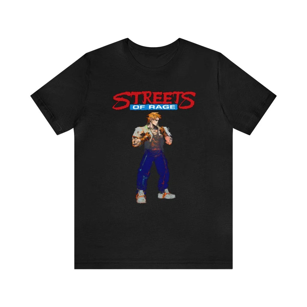 Streets of Rage Sega Genesis Axel Cyberpunk Style Unisex Short Sleeve T-Shirt Unisex T-shirt, Sweatshirt, Hoodie, Long Sleeve Tee - T-Shirt, Sweatshirt, Hoodie