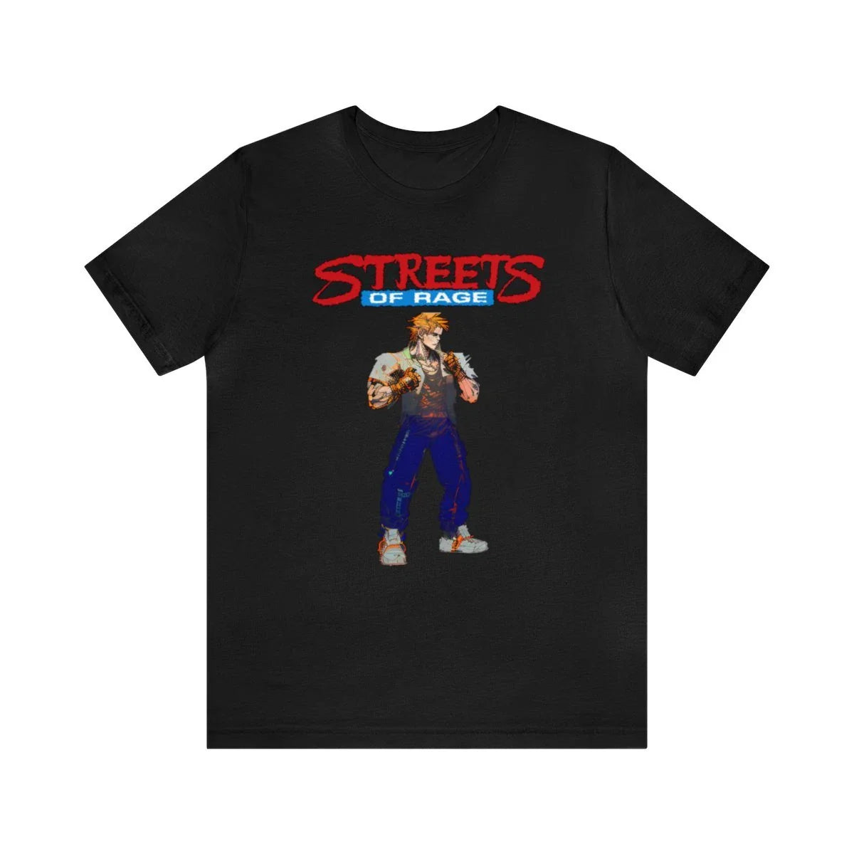 Streets of Rage Sega Genesis Axel Cyberpunk Style Unisex Short Sleeve T-Shirt Unisex T-shirt, Sweatshirt, Hoodie, Long Sleeve Tee - T-Shirt, Sweatshirt, Hoodie