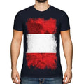 Peru Grunge Flag Men T-Shirt Peru Football Peruvian Gift Shirt Unisex T-shirt, Sweatshirt, Hoodie, Long Sleeve Tee - T-Shirt, Sweatshirt, Hoodie