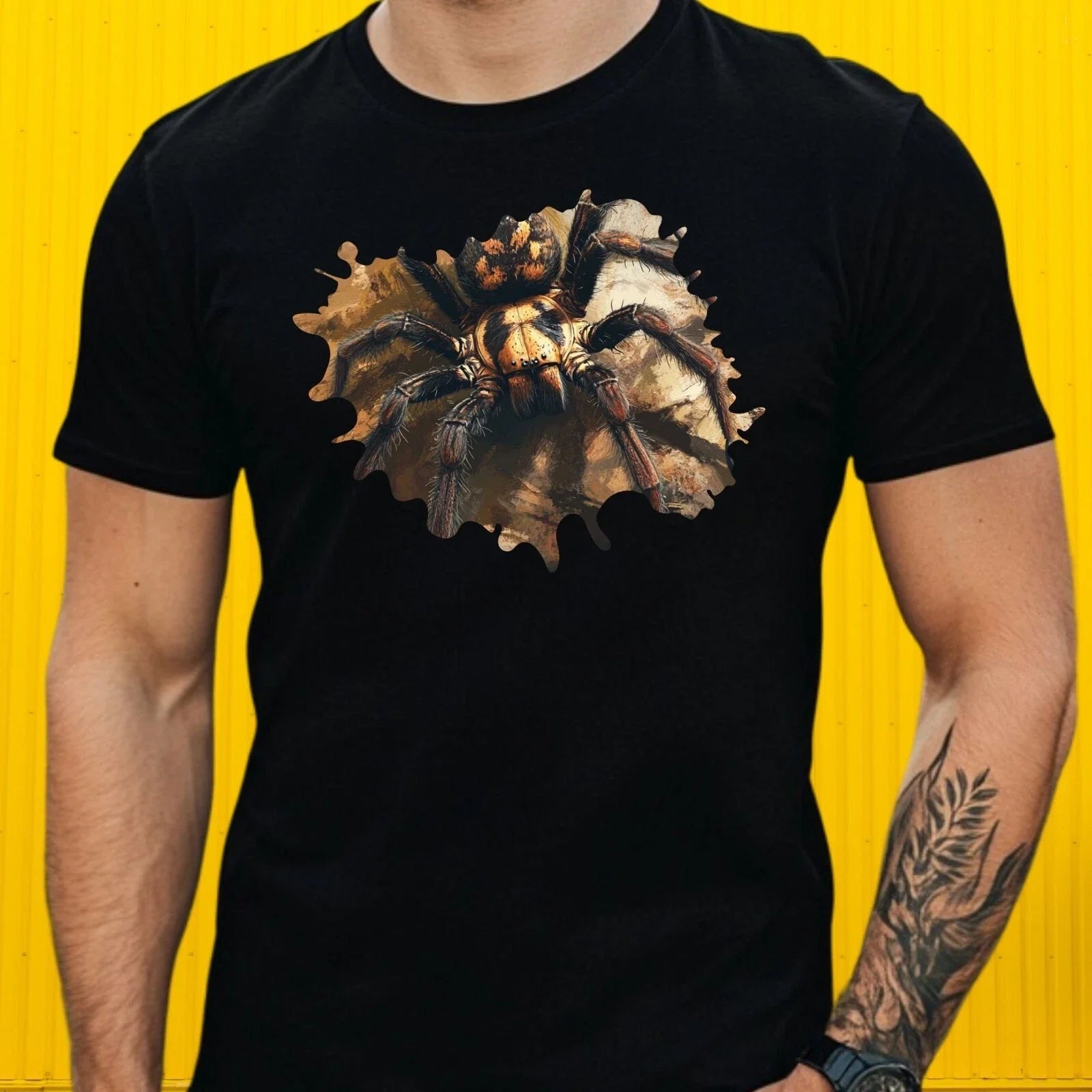Mens Tarantula Motif Cotton T-Shirt Size XS to 5XL Unisex T-shirt, Sweatshirt, Hoodie, Long Sleeve Tee - T-Shirt, Sweatshirt, Hoodie
