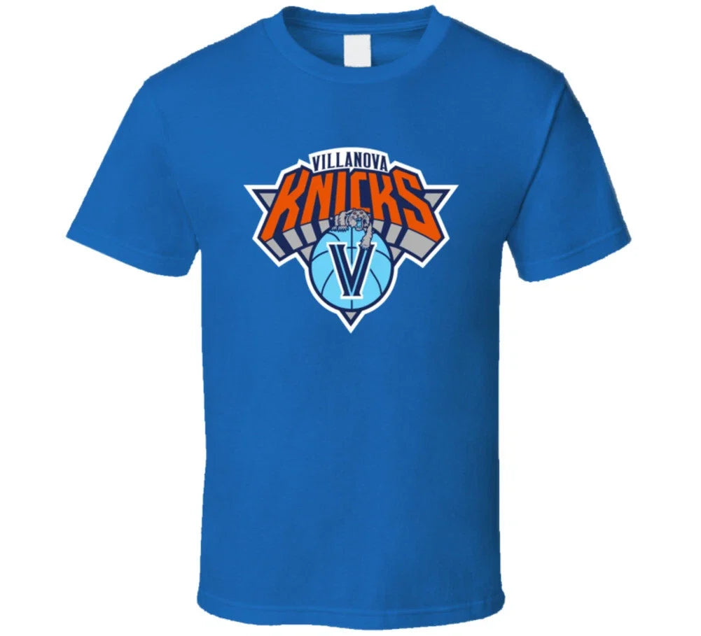 Villanova Knicks New York Mashup Parody T Shirt Unisex T-shirt, Sweatshirt, Hoodie, Long Sleeve Tee - T-Shirt, Sweatshirt, Hoodie
