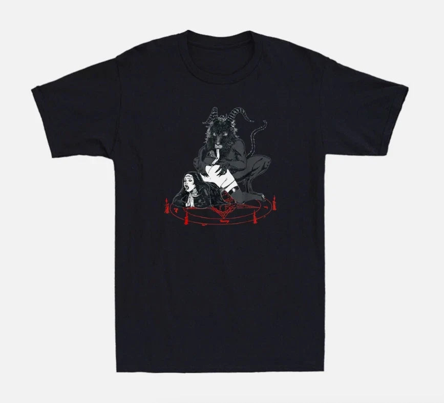 Unholy Dirty Nun Satan Is My Daddy Occult Gothic Evil Cool Vintage Men's T-Shirt Unisex T-shirt, Sweatshirt, Hoodie, Long Sleeve Tee - T-Shirt, Sweatshirt, Hoodie
