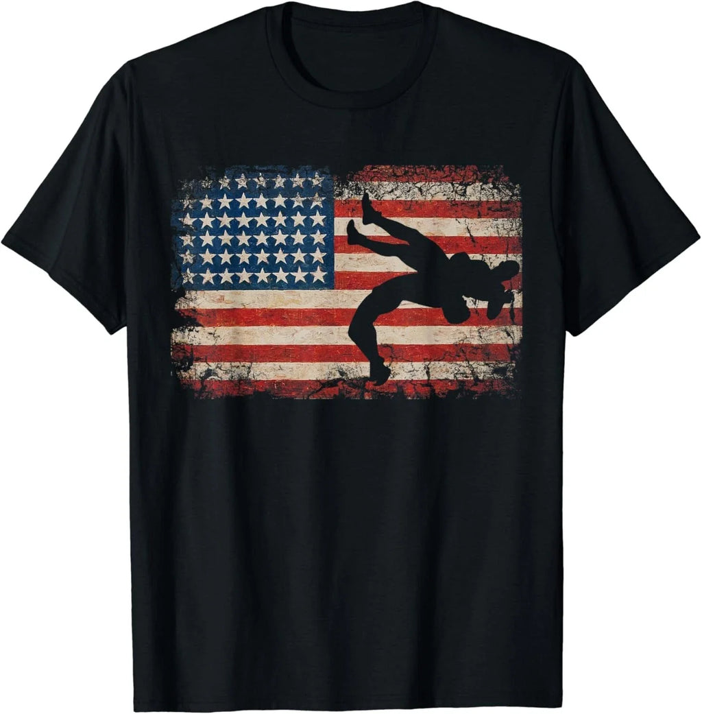Usa Flag Wrestling American Flag Wrestling Wrestle Gift Unisex T-Shirt Unisex T-shirt, Sweatshirt, Hoodie, Long Sleeve Tee - T-Shirt, Sweatshirt, Hoodie