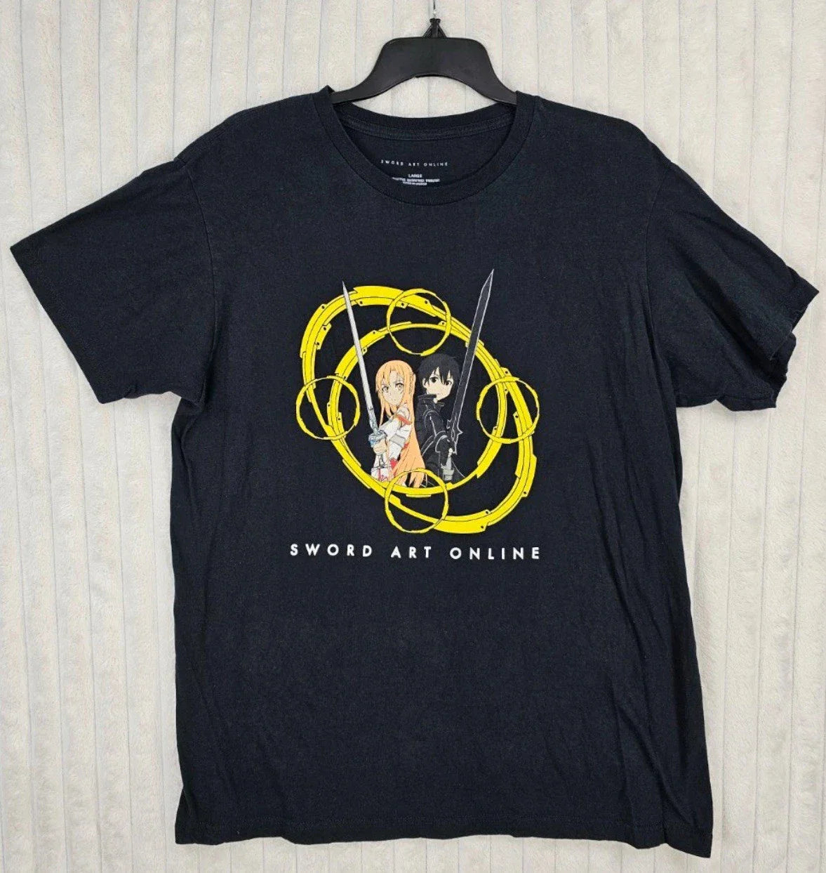 Sword Art Online Aniplex Reki Black Graphic 100% Cotton T-Shirt Size Large Unisex T-shirt, Sweatshirt, Hoodie, Long Sleeve Tee - T-Shirt, Sweatshirt, Hoodie