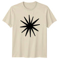 Abstract Starburst Geometric Minimalist Style T-Shirt Starburst Design Abstract Unisex T-shirt, Sweatshirt, Hoodie, Long Sleeve Tee - T-Shirt, Sweatshirt, Hoodie