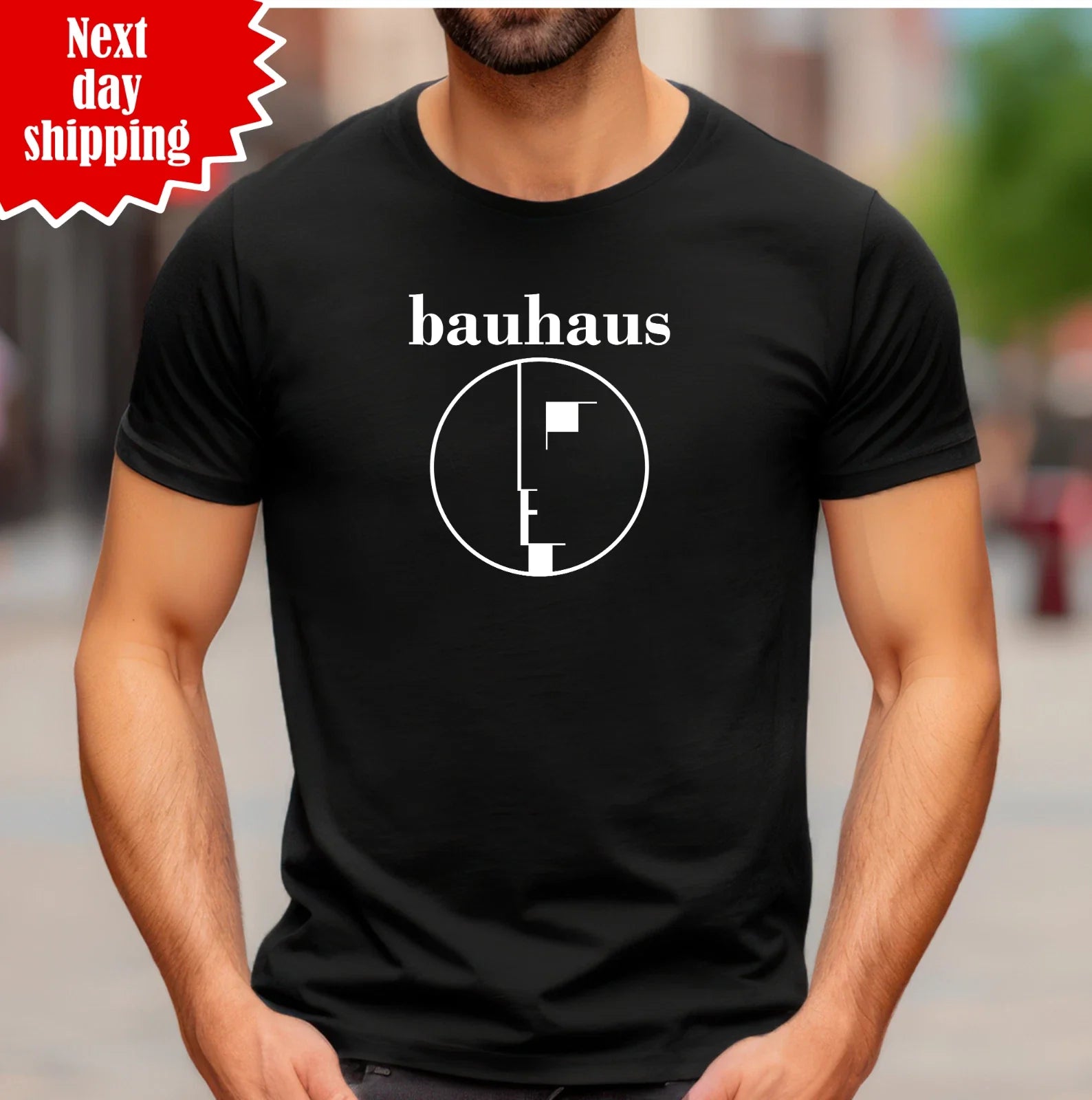 Bauhaus T Shirt German Fine Art Design Printed Architecture Education Mens T Top Unisex T-shirt, Sweatshirt, Hoodie, Long Sleeve Tee - T-Shirt, Sweatshirt, Hoodie