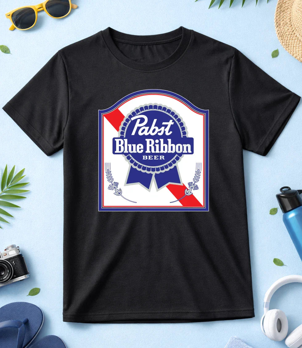 Pabst Blue Ribbon Beer, Black- White Men/Women T Shirt F018 Unisex T-shirt, Sweatshirt, Hoodie, Long Sleeve Tee - T-Shirt, Sweatshirt, Hoodie