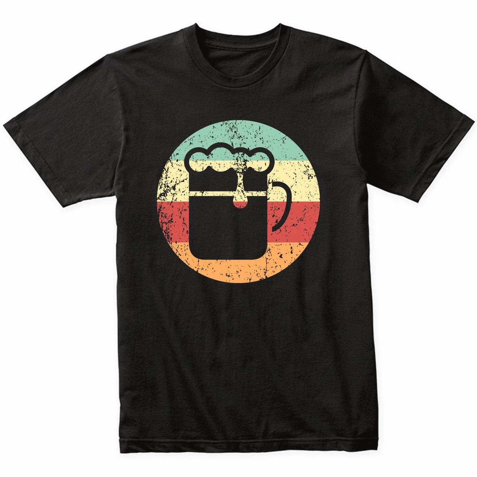 Craft Beer Drinker Shirt - Retro Beer Glass T-Shirt - Retro Colors Unisex T-shirt, Sweatshirt, Hoodie, Long Sleeve Tee - T-Shirt, Sweatshirt, Hoodie