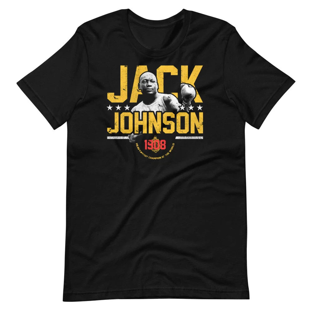JACK JOHNSON Heavyweight Champion FAN ART Tee Short-Sleeve Unisex T-Shirt Unisex T-shirt, Sweatshirt, Hoodie, Long Sleeve Tee - T-Shirt, Sweatshirt, Hoodie