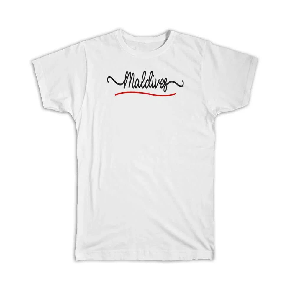 Gift T-Shirt : Maldives Flag Colors Maldivian Travel Expat Country Minimalist Unisex T-shirt, Sweatshirt, Hoodie, Long Sleeve Tee - T-Shirt, Sweatshirt, Hoodie