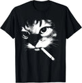 Smoking Cat Meme Funny Cigarette Kitty Gen Z T-Shirt unisex Tee Unisex T-shirt, Sweatshirt, Hoodie, Long Sleeve Tee - T-Shirt, Sweatshirt, Hoodie