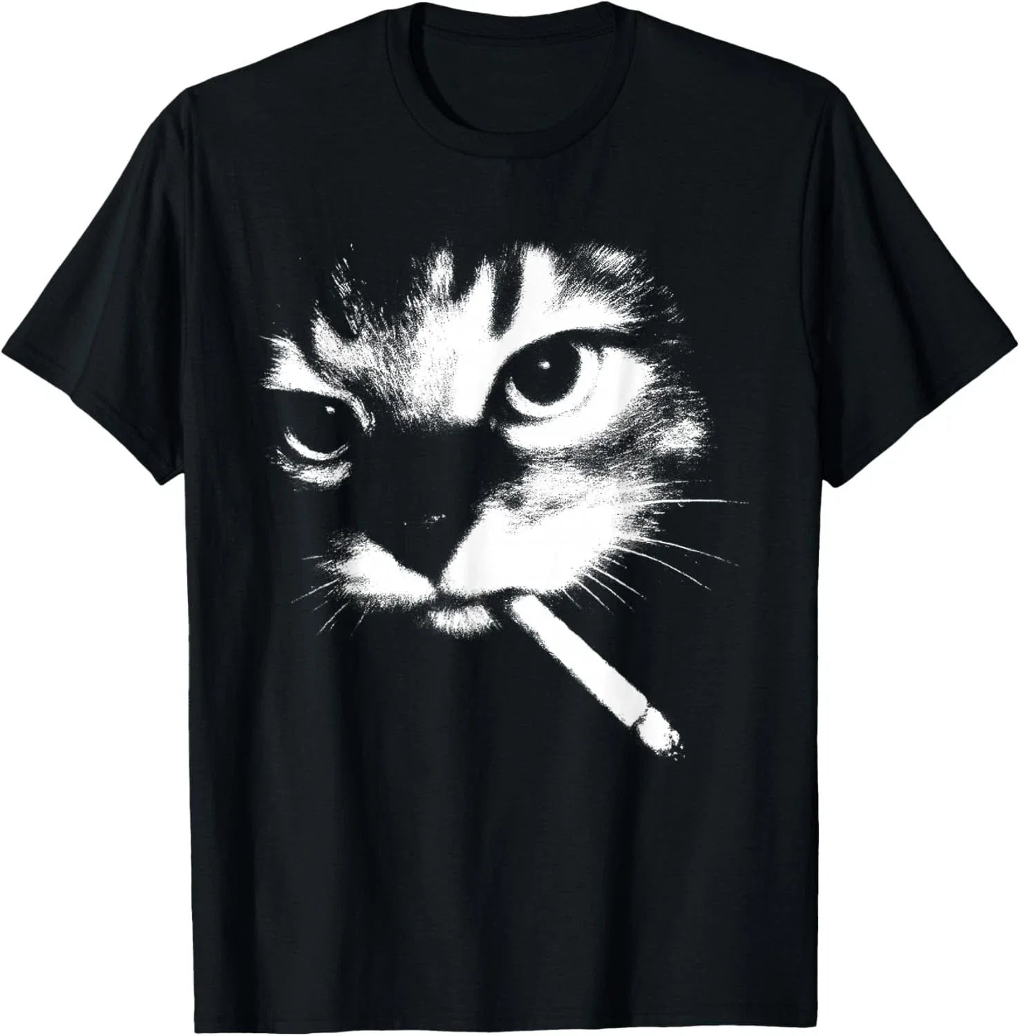 Smoking Cat Meme Funny Cigarette Kitty Gen Z T-Shirt unisex Tee Unisex T-shirt, Sweatshirt, Hoodie, Long Sleeve Tee - T-Shirt, Sweatshirt, Hoodie