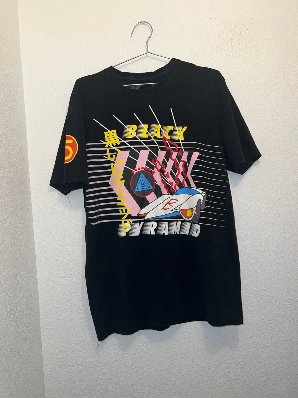 Black Pyramid Race T-Shirt Unisex L Black Streetwear Retro Hip Hop Y2k Grunge Unisex T-shirt, Sweatshirt, Hoodie, Long Sleeve Tee - T-Shirt, Sweatshirt, Hoodie