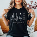 Minimalist Merry Christmas Tree TShirt Modern Xmas Shirt Unisex Holiday Tee Unisex T-shirt, Sweatshirt, Hoodie, Long Sleeve Tee - T-Shirt, Sweatshirt, Hoodie