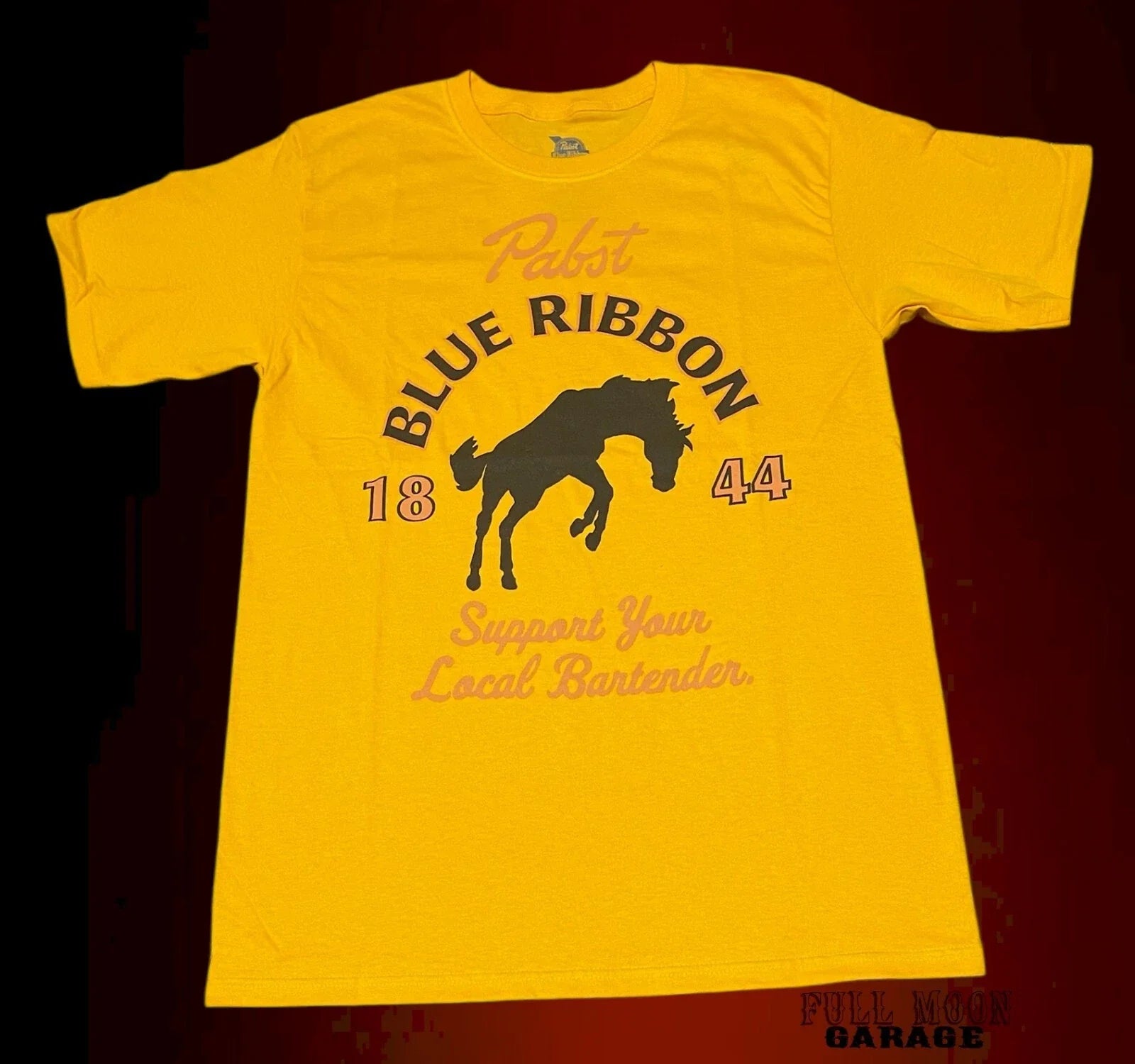 New Pabst Blue Ribbon Beer Horse Support Bartender Mens Vintage Classic T-Shirt Unisex T-shirt, Sweatshirt, Hoodie, Long Sleeve Tee - T-Shirt, Sweatshirt, Hoodie