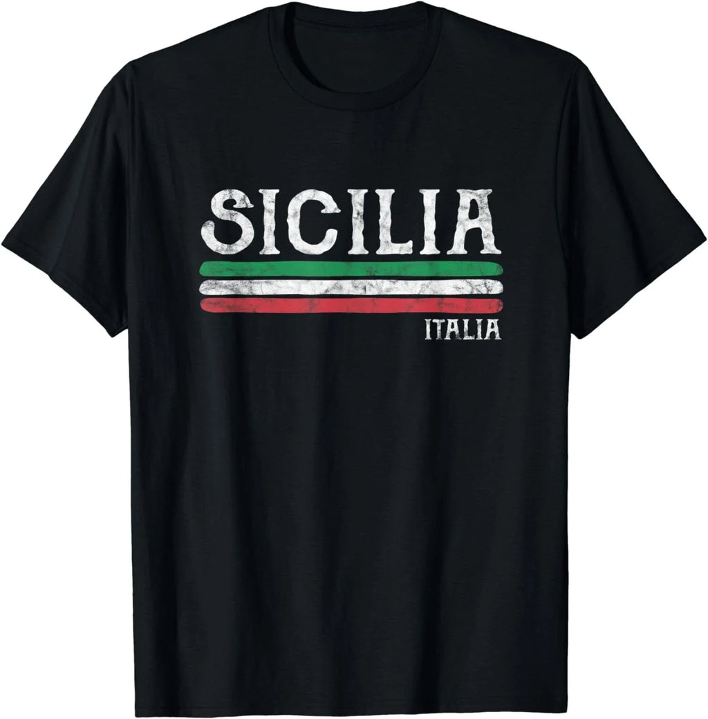 Limited Vintage Sicilia Italy Italia Souvenir Italian Sicily T-Shirt Unisex T-shirt, Sweatshirt, Hoodie, Long Sleeve Tee - T-Shirt, Sweatshirt, Hoodie
