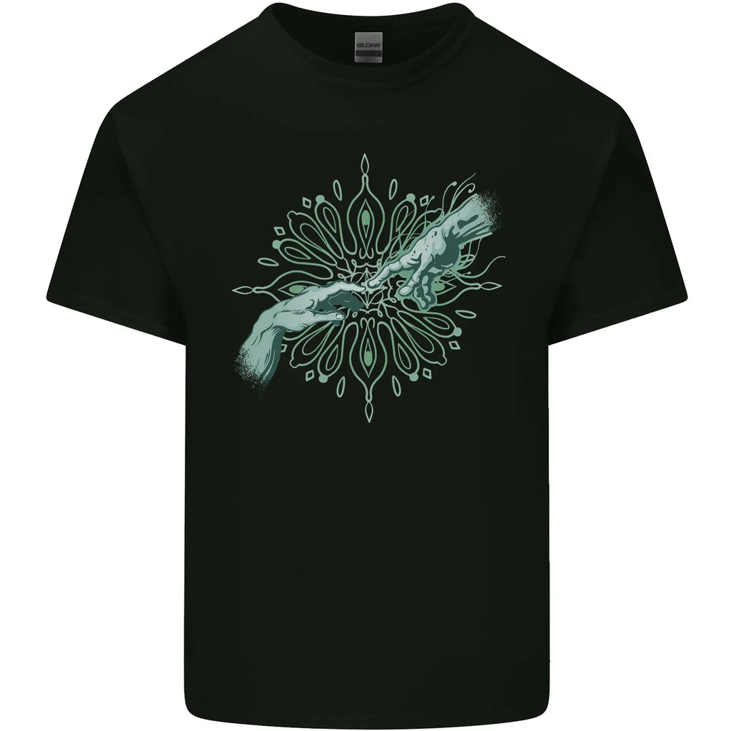 Alien Creation of Adam Parody UFO Mens Light Cotton T-Shirt Unisex T-shirt, Sweatshirt, Hoodie, Long Sleeve Tee - T-Shirt, Sweatshirt, Hoodie