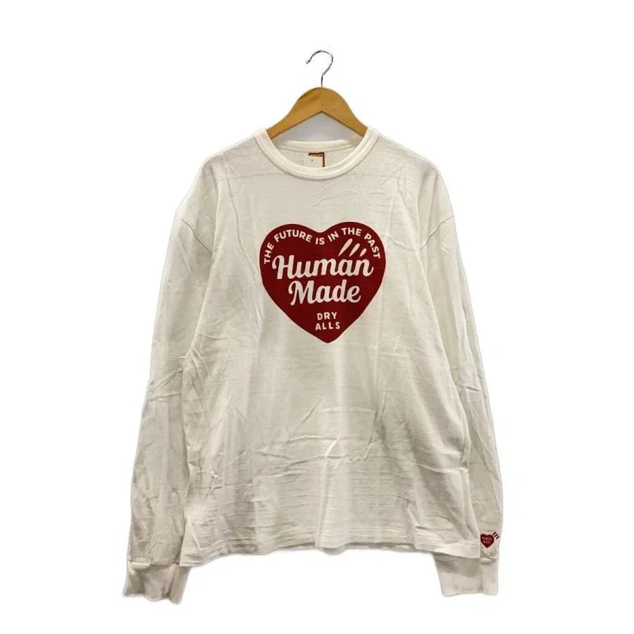 HUMAN MADELong sleeve T-shirt/XXL/cotton/WHT/HM28CS035// Unisex T-shirt, Sweatshirt, Hoodie, Long Sleeve Tee - T-Shirt, Sweatshirt, Hoodie