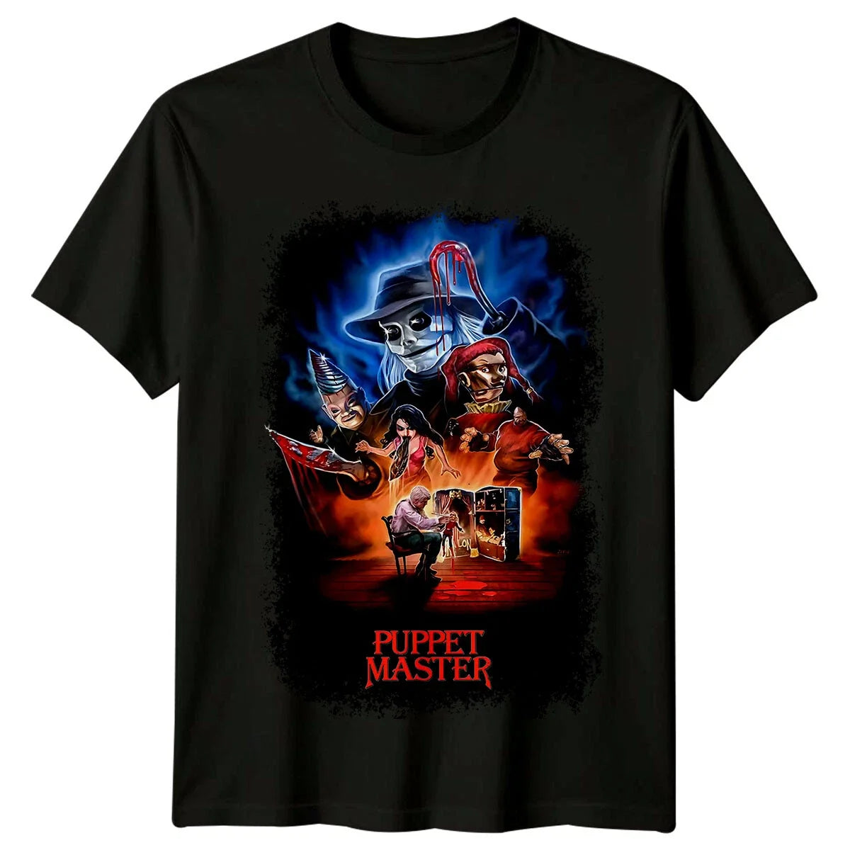 Puppet Master (1989) Movie Poster Inspired T-Shirt Retro Tee Unisex Unisex T-shirt, Sweatshirt, Hoodie, Long Sleeve Tee - T-Shirt, Sweatshirt, Hoodie