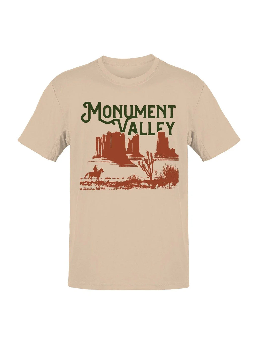 Monument Valley Cowboy Scene Art Men's T-shirt Unisex T-shirt, Sweatshirt, Hoodie, Long Sleeve Tee - T-Shirt, Sweatshirt, Hoodie