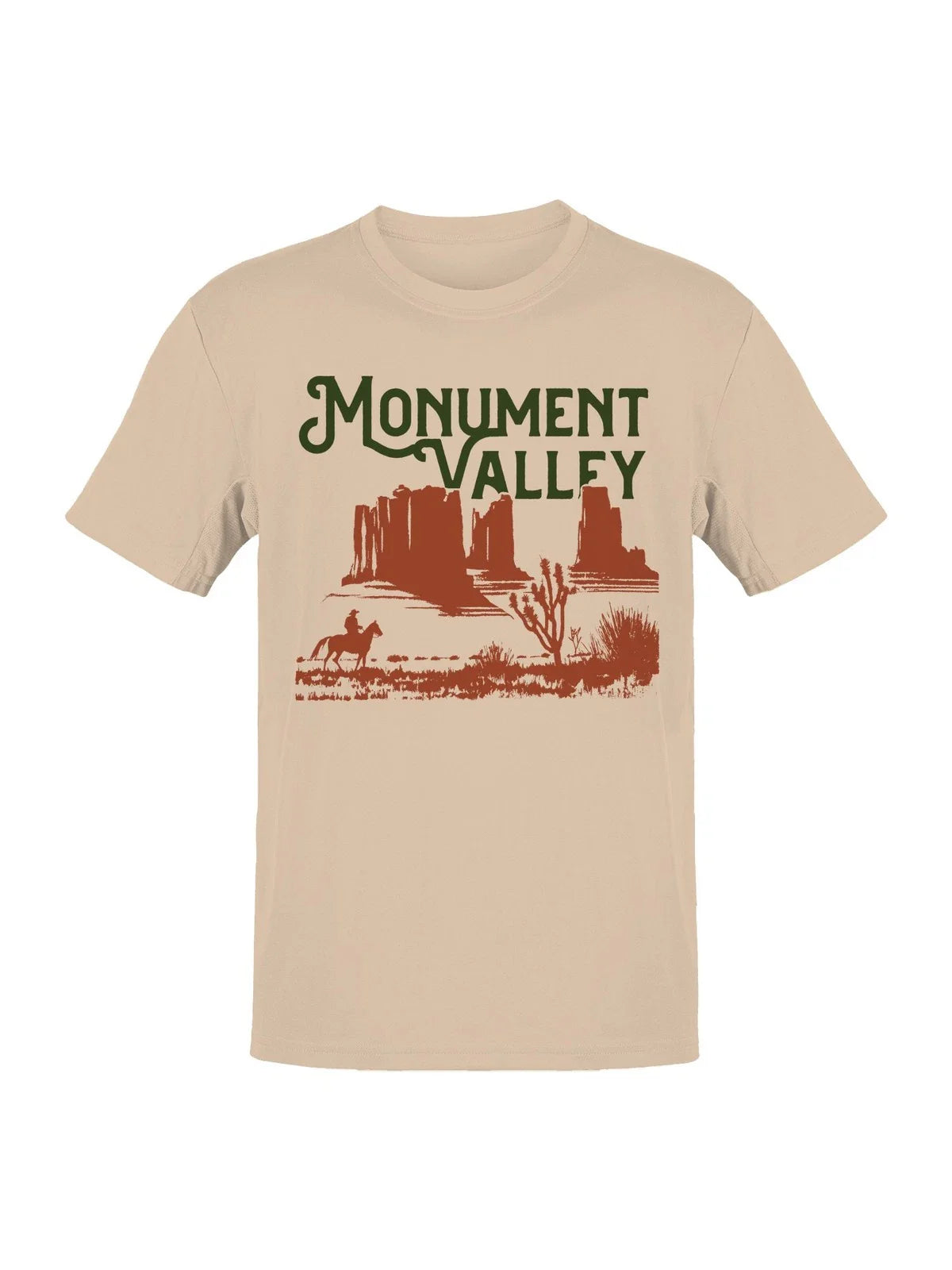 Monument Valley Cowboy Scene Art Men's T-shirt Unisex T-shirt, Sweatshirt, Hoodie, Long Sleeve Tee - T-Shirt, Sweatshirt, Hoodie