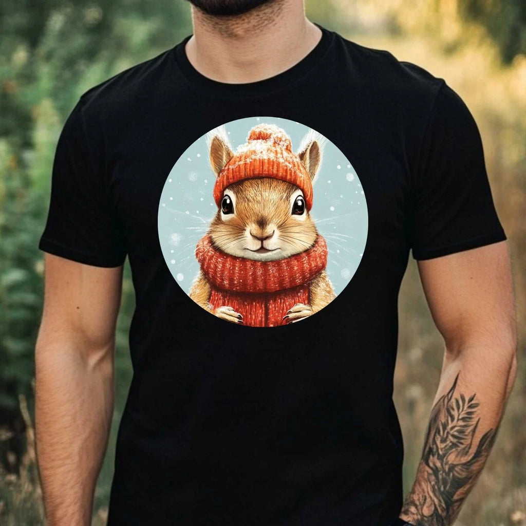 Mens Funny Squirrel Print Cotton T-Shirt Size XS to 5XL Unisex T-shirt, Sweatshirt, Hoodie, Long Sleeve Tee - T-Shirt, Sweatshirt, Hoodie