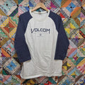 Volcom 3/4 Sleeve Blue and White T Shirt Size Large Creative Liberation Tee Unisex T-shirt, Sweatshirt, Hoodie, Long Sleeve Tee - T-Shirt, Sweatshirt, Hoodie