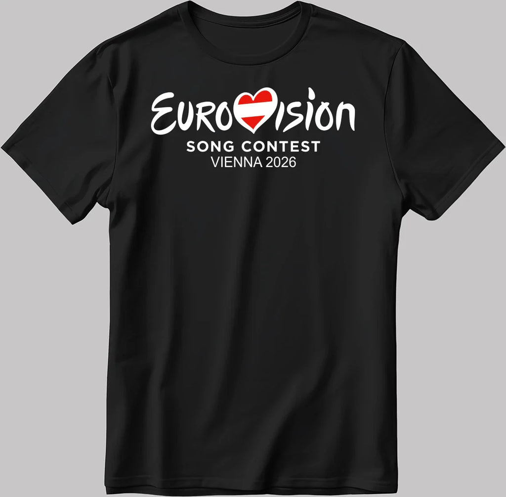 Eurovision Song Contest   Vienna, Austria 2026 Men's / Women's T Shirt EU26 Unisex T-shirt, Sweatshirt, Hoodie, Long Sleeve Tee - T-Shirt, Sweatshirt, Hoodie
