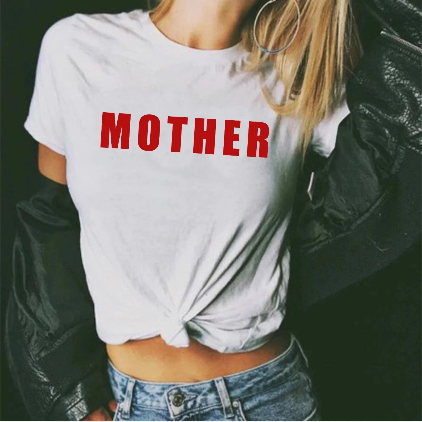 Mother T shirt - Edgy Mother - y2k - 2000s - 90s - Retro Unisex T-shirt, Sweatshirt, Hoodie, Long Sleeve Tee - T-Shirt, Sweatshirt, Hoodie