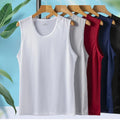 Trendy Men's Sleeveless Sports Tee Made of Breathable Ice Silk Material Unisex T-shirt, Sweatshirt, Hoodie, Long Sleeve Tee - T-Shirt, Sweatshirt, Hoodie