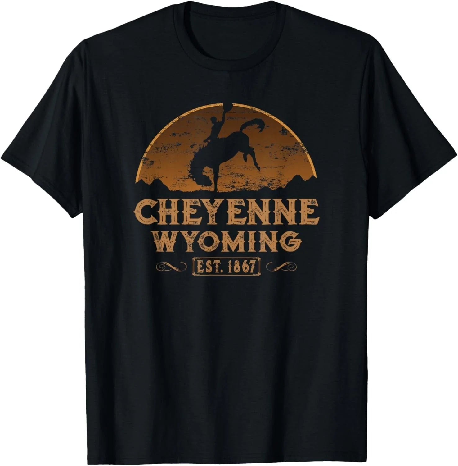 Cheyenne Wyoming WY Rodeo Cowboy Gift Unisex T-Shirt Unisex T-shirt, Sweatshirt, Hoodie, Long Sleeve Tee - T-Shirt, Sweatshirt, Hoodie